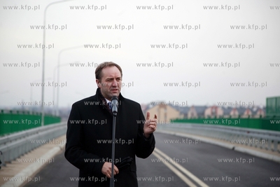 Uroczyste otwarcie obwodnicy Pruszcza Gdanskiego. Nz...