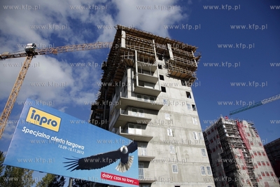 Budowa osiedla Citi Park na gdanskiej Zaspie.
12.10.2012
fot....