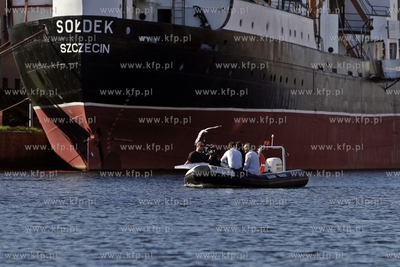 Realizacja programu TVN 24 Wstajesz i Wiesz w Gdansku....