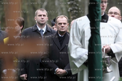 Cmentarz Srebrzysko w Gdansku. Pogrzeb Brunona Synaka....