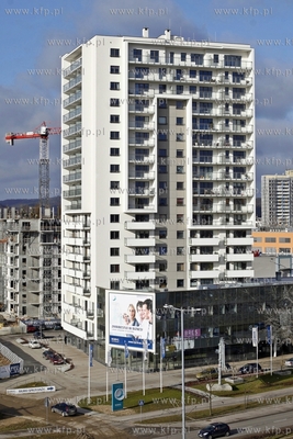 Wiezowce Albatros Towers na gdanskim Przymorzu. 17.02.2014...