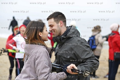 Gdańsk Jelitkowo. Walentynkowy Rajd Nordic Walking...
