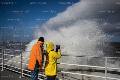 Kołobrzeg. Sztorm na Bałtyku.
23.02.2022
fot. Krzysztof...