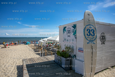 Wejscie na plażę nr 32A i 33  w Sopocie.
01.08.2022
fot....