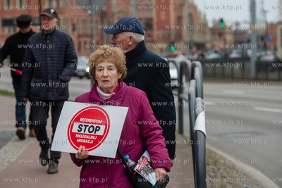Protest Nie dla nielegalnej imigracji zorganizowany...