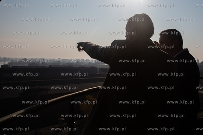 Gdańsk.  Konferencja prasowa na terenie Stoczni Cesarskiej....