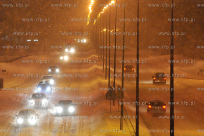 Gdansk Owczarnia. Atak zimy na trojmiejskiej obwodnicy...