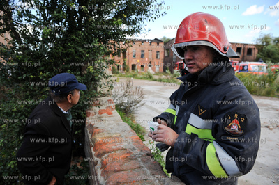 Gdansk. Zawalony strop w pustostanie dawnej Blaszanki...