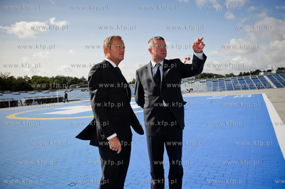 Gdansk. Uroczystosc zakonczenia budowy Centrum Medycyny...