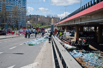 Gdynia. Skrzyzowanie ul. Morskiej i zjazdu z Estakady...