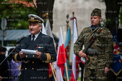 Gdansk. Pomnik Pamieci Polakow mieszkających na Wolyniu....