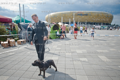 Gdansk. Teren przed stadionem PGE Arena. Miedzynarodowa...