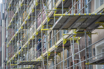 Gdansk. Spotkanie z dziennikarzami, prezentujace postep...