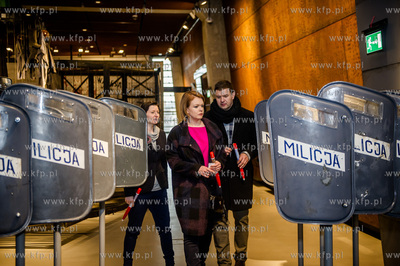 Gdansk. Europejskie Centrum Solidarnosci. Aktorzy Daria...