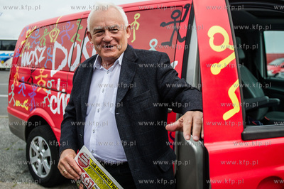 Gdynia. Skwer Kosciuszki. Lato z SLD. Leszek Miller...