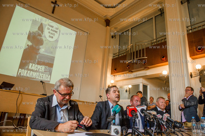 Gdansk. Konferencja prasowa Przewodniczacego Komisji...