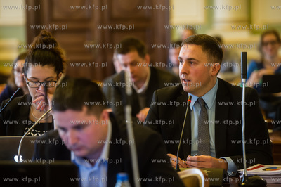 Gdansk. Nowy Ratusz. XXXII Sesja Rady Miasta Gdanska....