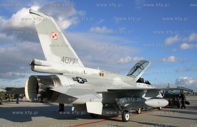 Poznan, Krzesiny Nz. Lockheed Martin F-16C Jastrzab...