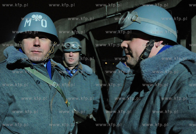 Plan zdjeciowy filmu o masakrze robotnikow na Wybrzezu...