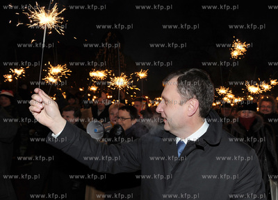 Sopot. Zakonczenie kampanii wyborczej kandydata na...