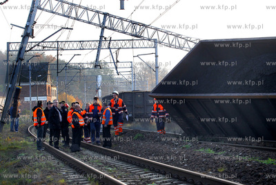 Szczecin / Dalaszewo. Wykolejenie się pociągu towarowego...