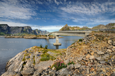 Norwegia , Lofoty, Sakrisoy, polnocna czesc kraju,...