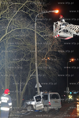 Sopot. Ulica Malczewskiego.  Wypadek samochodowy. Okolo...