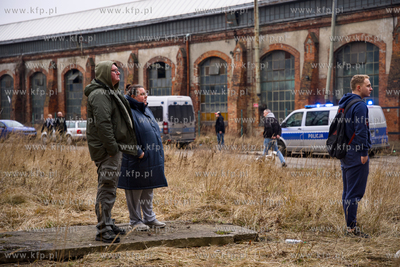 Pożar hali dawnych Zakładów Naprawczych Taboru Kolejowego...