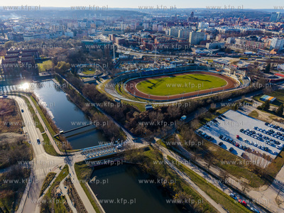 Stadion żużlowy im. Zbigniewa Podleckiego w Gdańsku....