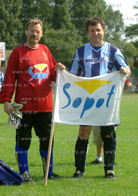 Mecz na stadionie Polonii Gdansk Orly Gorskiego kontra...