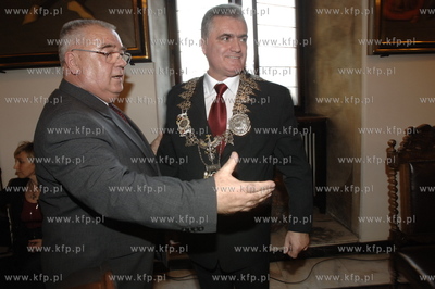 Sesja inauguracyjna Rady Miasta Gdanska w Ratuszu Glownomiejskim....