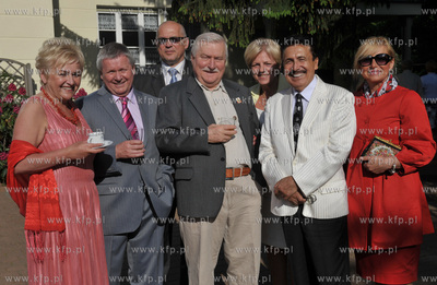 Imieniny Lecha  Walesy w jego domu na ul. Polanki w...