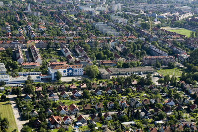 Gdansk Dolny Wrzeszcz z lotu ptaka. Okolice ul. Lwowskiej,...