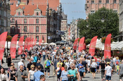 Gdańsk. Długi Targ i turyści. 7.07.2018 Fot. Maciej...