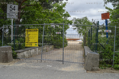 Gdańsk Brzeźno. Refulacja plaży w kierunku Przymorza...