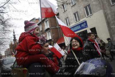 Gdansk. Parada z okazji z Swieta Niepodleglosci.
11.11.2010
fot....