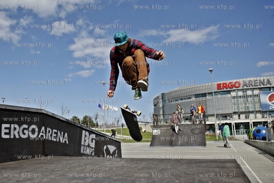 Sopot / Gdansk. Nowo otwarty skatepark przy hali Ergo...