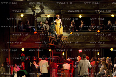 Opera Bałtycka. Próba generalna opery Cyganerii Giacoma...