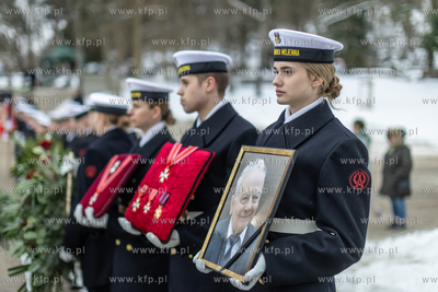 Gdańsk. Cmentarz Srebrzysko. Pogrzeb prof. Andrzeja...