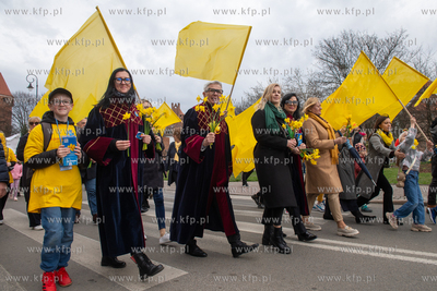 Gdańsk. Parada na finał Pól Nadziei. Nz.Andrzej...