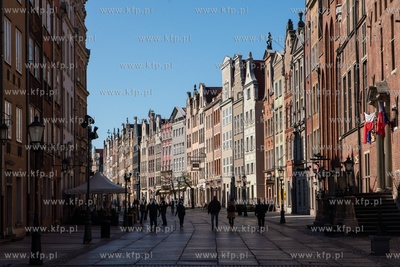 Gdansk, ul. Długa. 22.04.2020 / fot. Anna Rezulak...