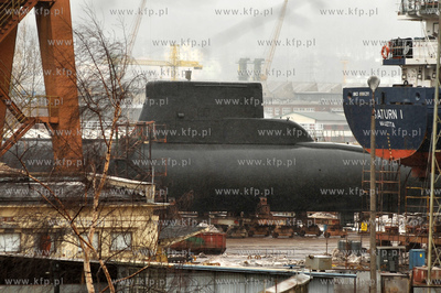 Stocznia Marynarki Wojennej w Gdyni. Okret podwodny...