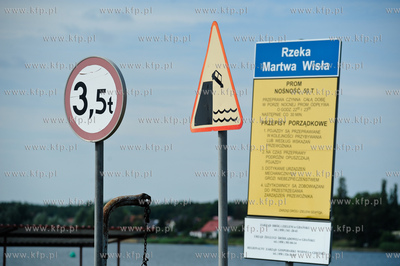 Gdansk Sobieszewo. Most Pontonowy na Martwej Wisle...