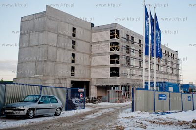 Gdansk. Rebiechowo. Budowa hotelu Hampton by Hilton...