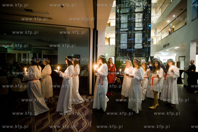 Gdansk. Hotel Hilton. Spotkanie Swiateczne ze szwedzką...