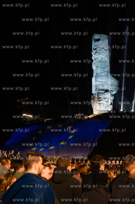 Gdansk. Westerplatte. Obchody 70. rocznicy zakonczenia...