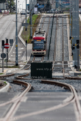 Gdansk. Morena. PIerwszy, probny przejazd nowo wybudowana...