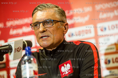 Gdansk. Stadion Energa. Konferencja prasowa poprzedzajaca...