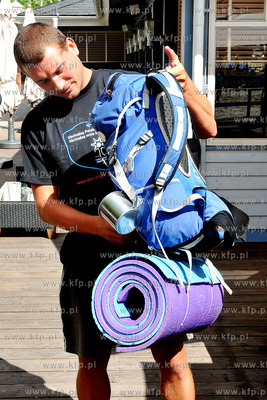 Do Trojmiasta dotarl Marek Chorazy - piechur ze Slaska,...