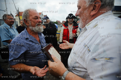 Gdansk. Marina - przystan jachtowa na Motlawie. Przywitanie...